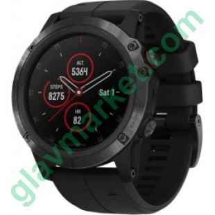 Garmin Fenix 5x Plus Sapphire Black with Black Band (010-01989-00)